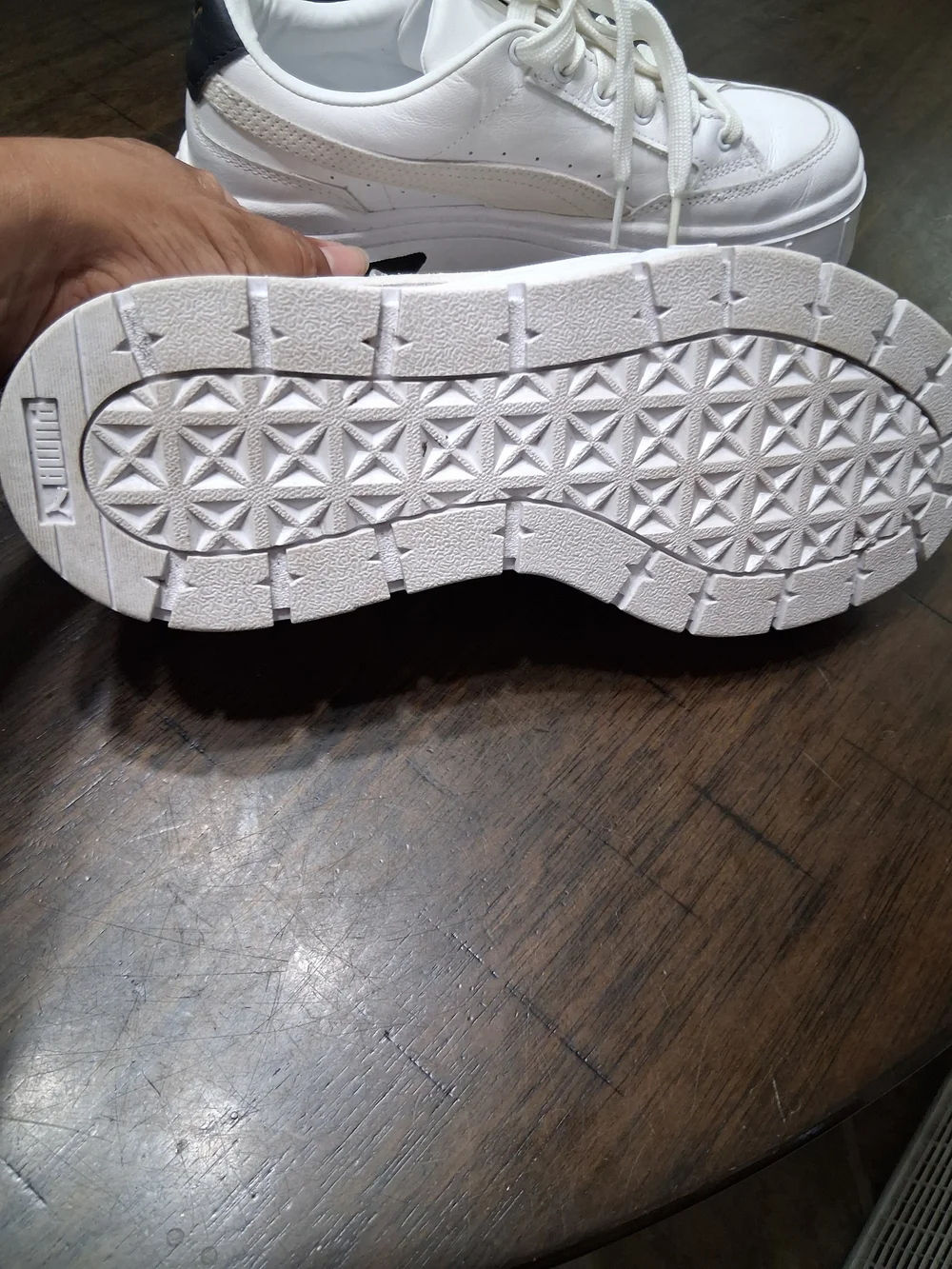 PUMA White Platform Sneakers